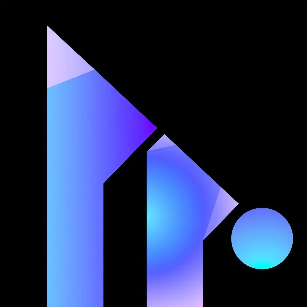 Abstract financial data visualization